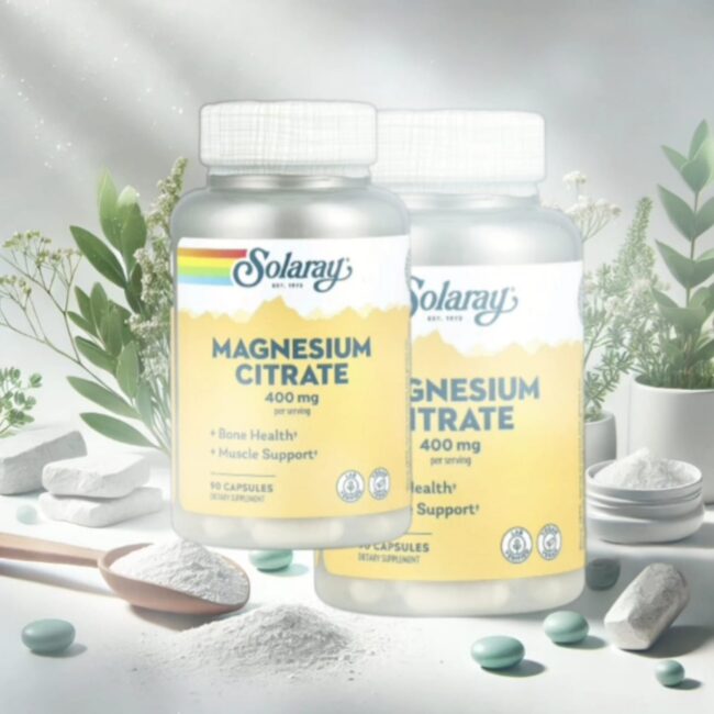 🌿 Solaray Magnesium Citrate 400mg –