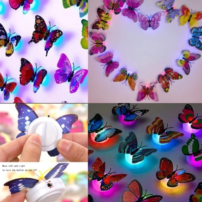 Papillons lumineux 3d 🦋فراشات مضيئة🦋